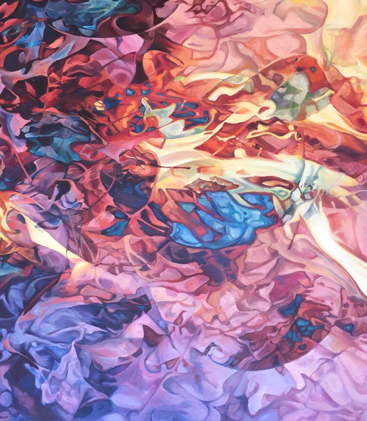 Abstract painting, titled Solene, by Angie Lister