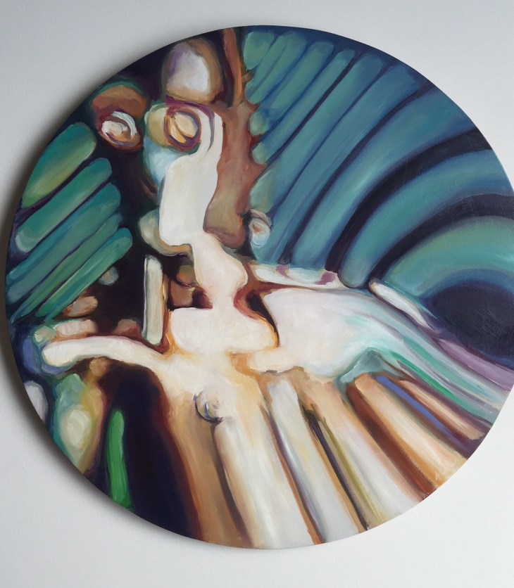 Star Wars art, C3PO painting, by Angie Lister