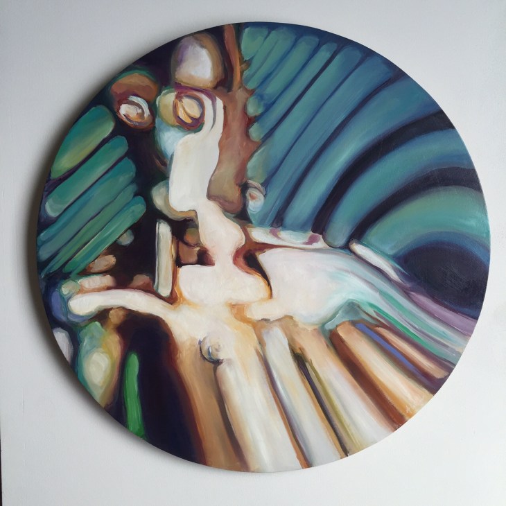 Star Wars art, C3PO painting, by Angie Lister