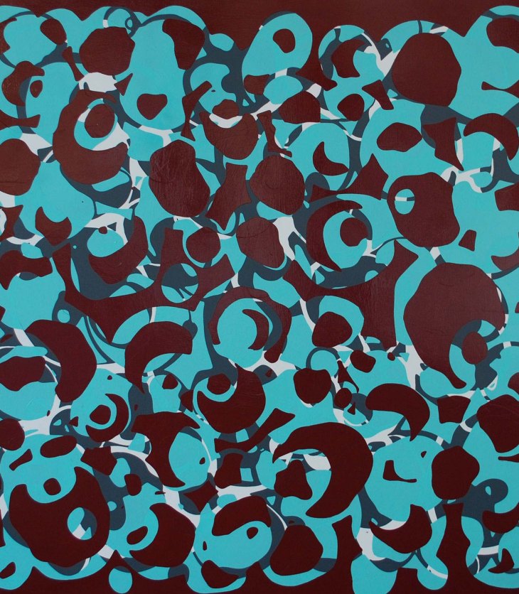 Abstract art, titled Changes #3, by Angie Lister