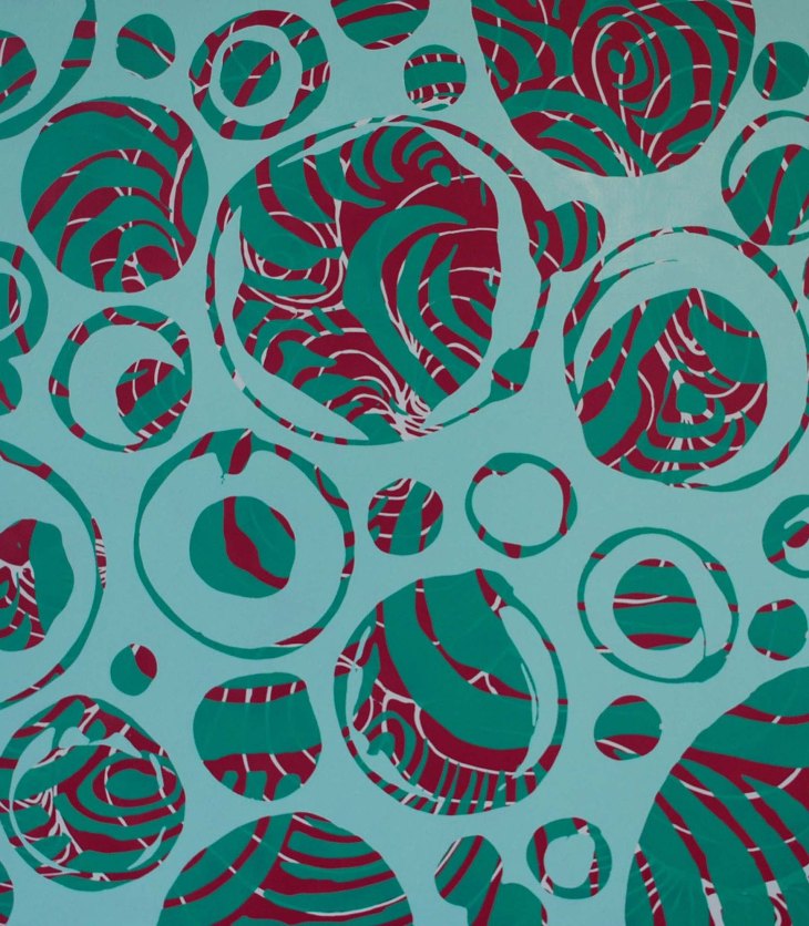 Abstract art painting, titled Changes #2, by Angie Lister